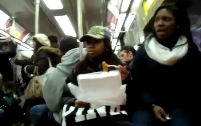 This subway spaghetti spat was part of an ongoing debate about subway etiquette and eating in transit. For what it's worth, our own very scientific survey found that most people are in favor of making eating on the subway illegal.
